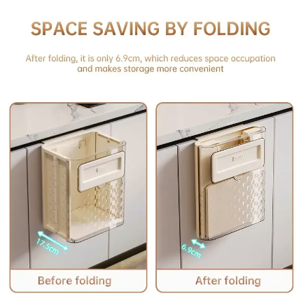 CUBO DE BASURA PLEGABLE PARA COCINA